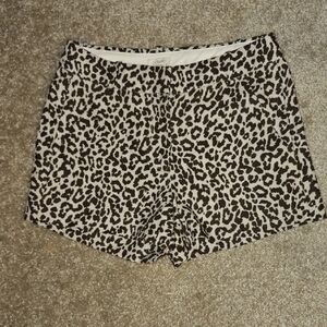 J. Crew Women's High Waist Leopord Cheetah Print Shorts Size 00